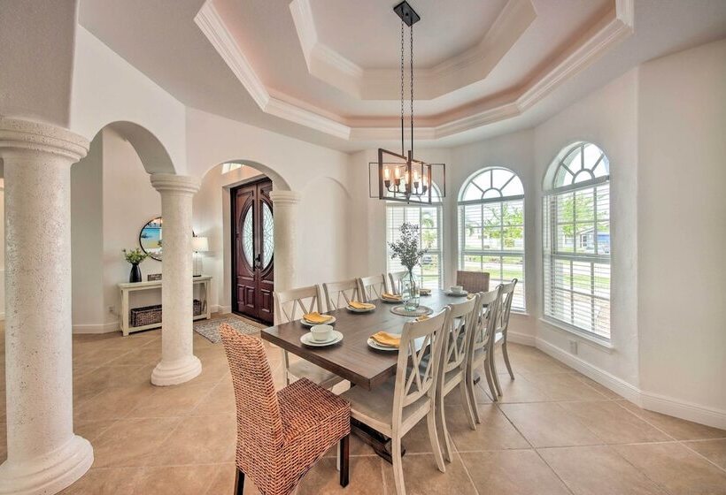 On Canal: Luxe Cape Coral Oasis W/ Pool & Lanai!