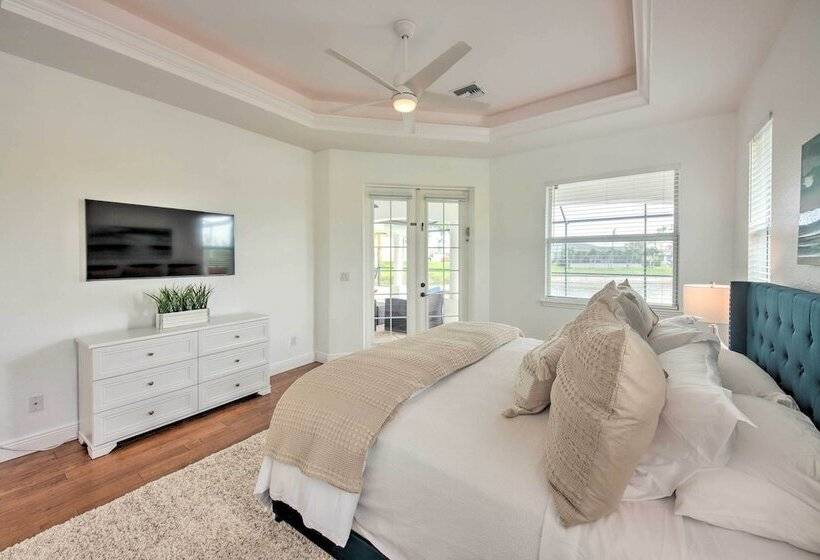 On Canal: Luxe Cape Coral Oasis W/ Pool & Lanai!