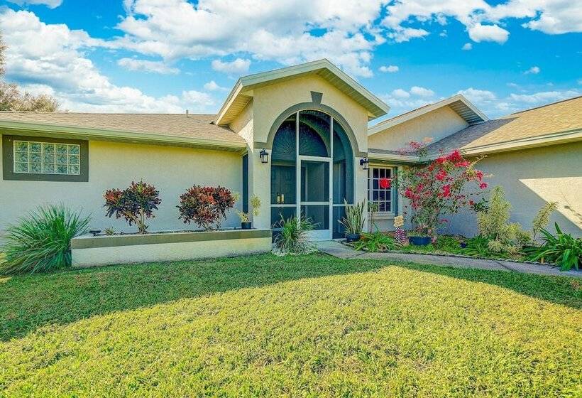 Game Room & Deck: Spacious Home In St James City