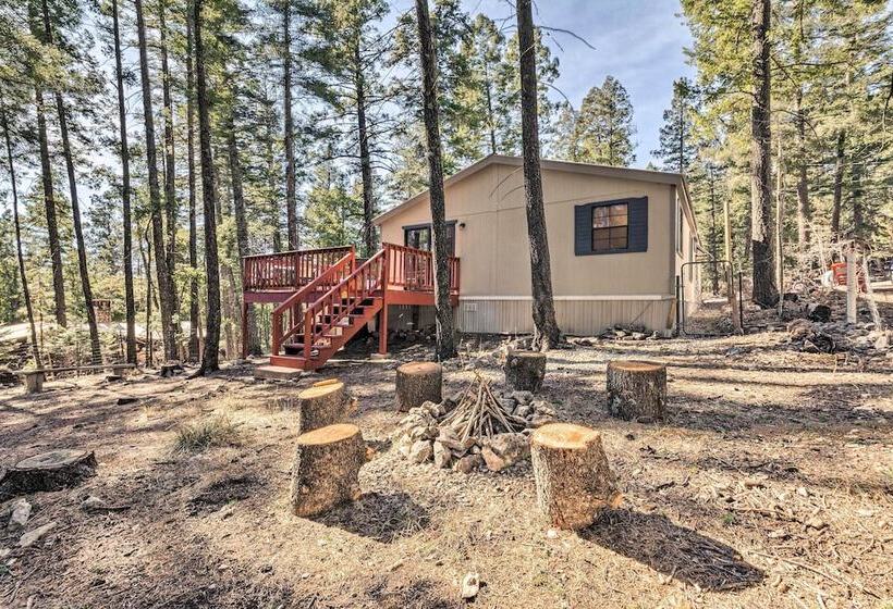 Relaxing Lincoln Forest Retreat W/ Wraparound Deck