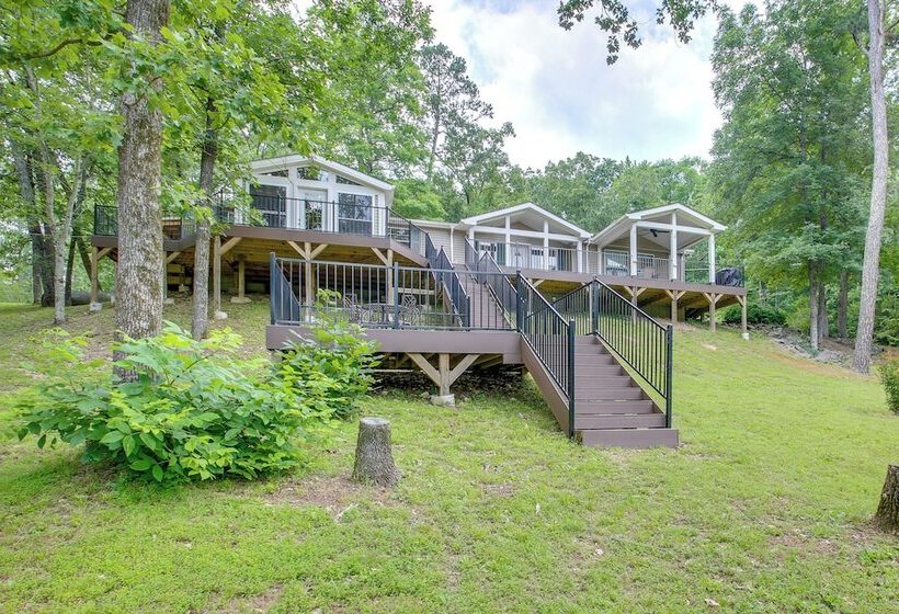 Lakefront Arkansas Home W/ Dock & Sunroom