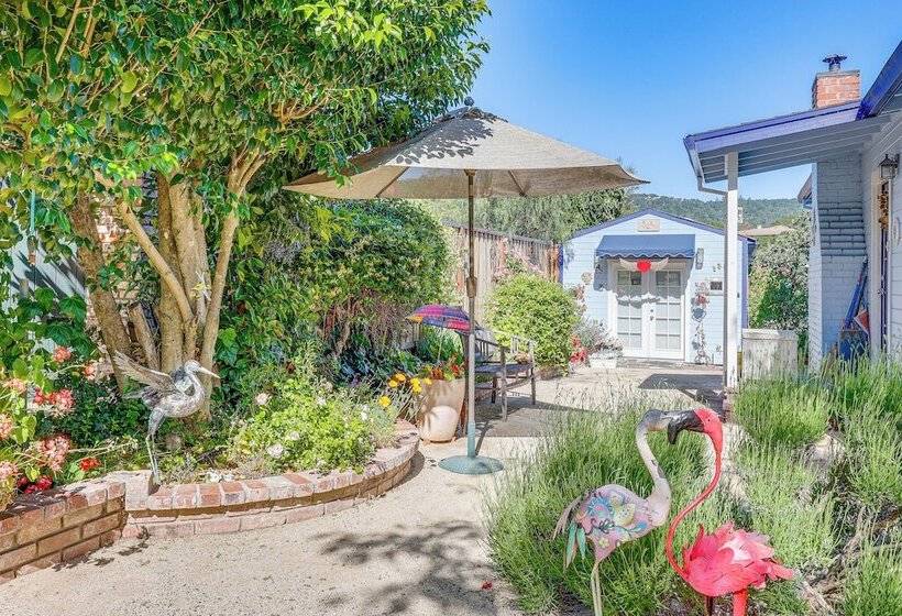 Romantic Casita W/ Garden + Deck 2 Miles To Plaza!