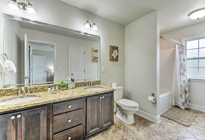 Half Mi To Inlet Beach: Home W/ Grill & Fire Pit