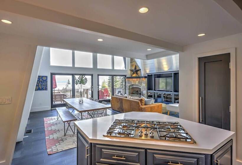 Tahoe City A Frame Home 10 Mi To Skiing!