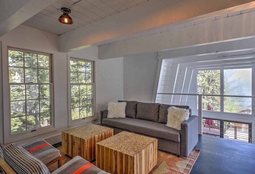 Tahoe City A Frame Home 10 Mi To Skiing!