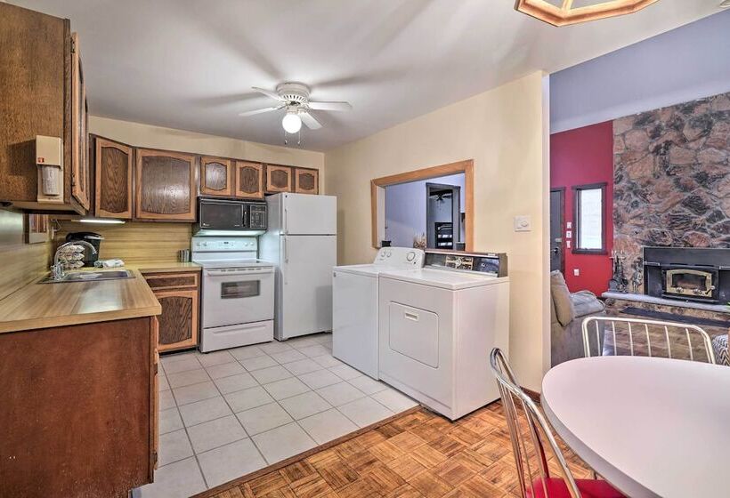 Furnished Deck + Fire Pit: Lake Wallenpaupack Home