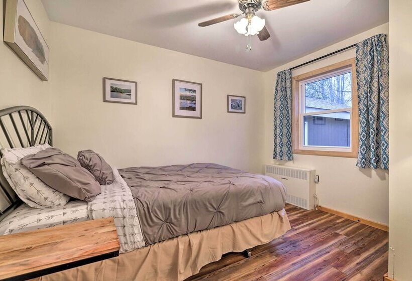 Furnished Deck + Fire Pit: Lake Wallenpaupack Home