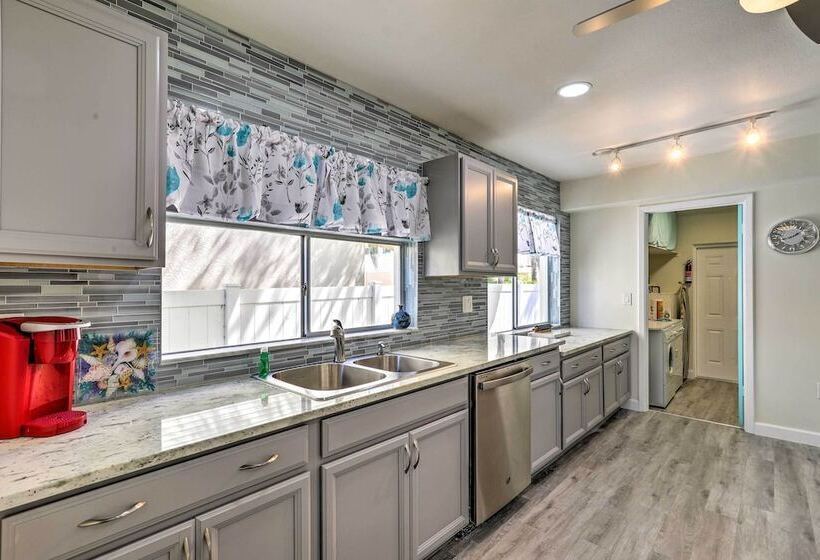 Tropical Waterfront Home: Central Location!