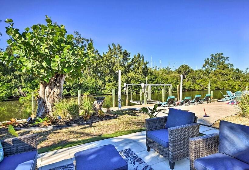 Waterfront Bradenton Home: Heated Pool & Fire Pit