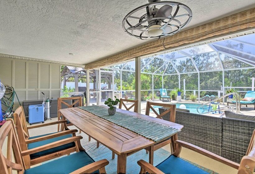 Waterfront Bradenton Home: Heated Pool & Fire Pit