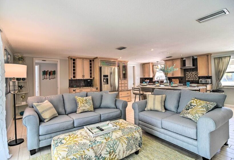 Waterfront Bradenton Home: Heated Pool & Fire Pit