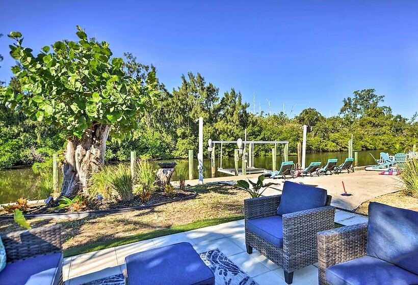 Waterfront Bradenton Home: Heated Pool & Fire Pit