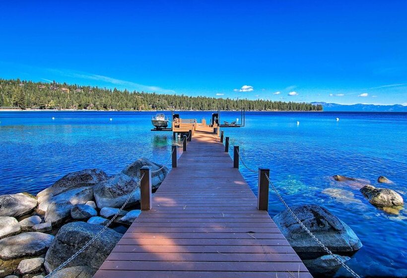 Waterfront Meeks Bay Home: Hot Tub, Walk To Trail