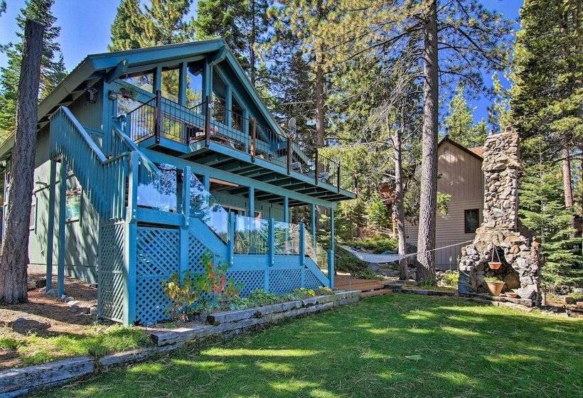 Waterfront Meeks Bay Home: Hot Tub, Walk To Trail