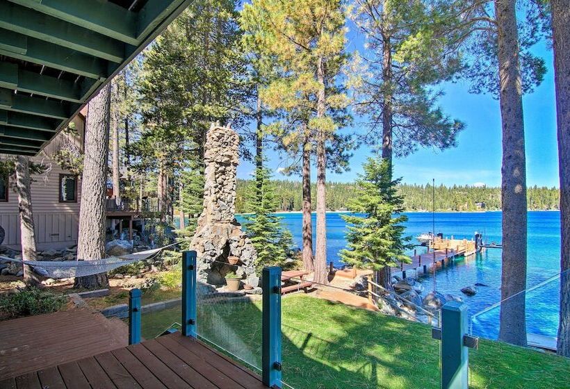 Waterfront Meeks Bay Home: Hot Tub, Walk To Trail