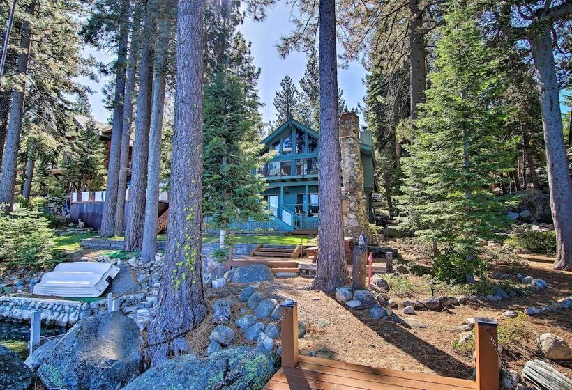 Waterfront Meeks Bay Home: Hot Tub, Walk To Trail