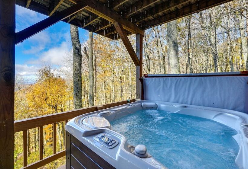 Wolf Laurel Resort Home W/ Long Range Views!