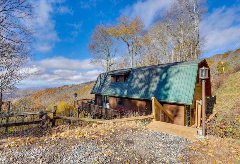 Wolf Laurel Resort Home W/ Long Range Views!
