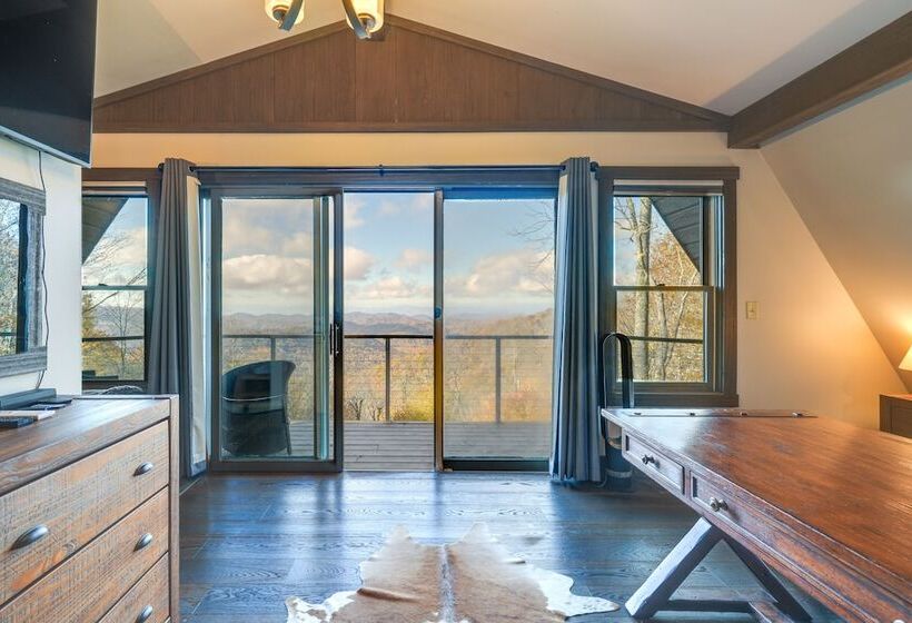Wolf Laurel Resort Home W/ Long Range Views!