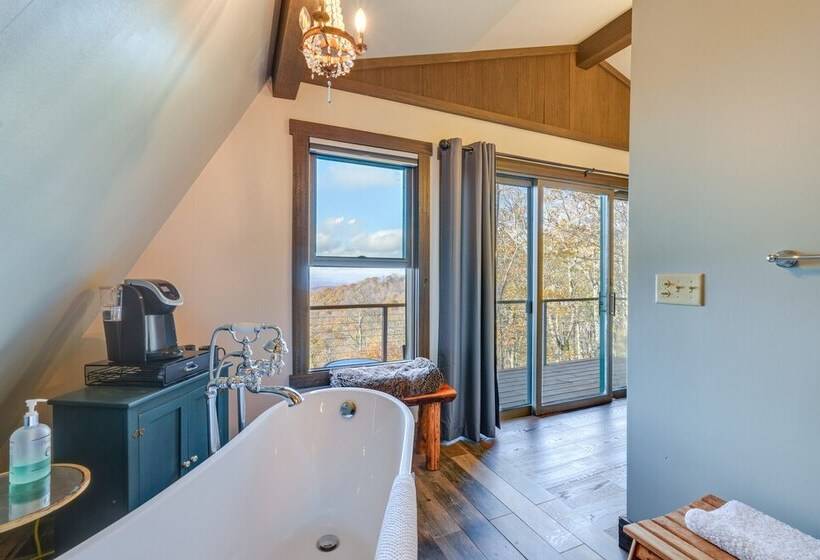 Wolf Laurel Resort Home W/ Long Range Views!