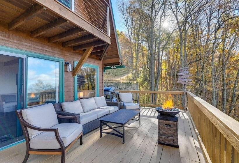 Wolf Laurel Resort Home W/ Long Range Views!