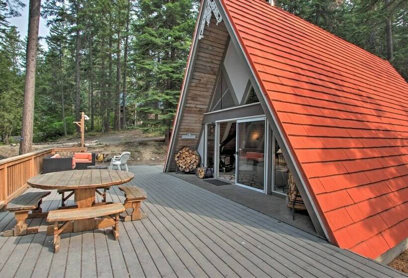 Woodsy Aframe Chalet Half Mile To Cle Elum Lake!
