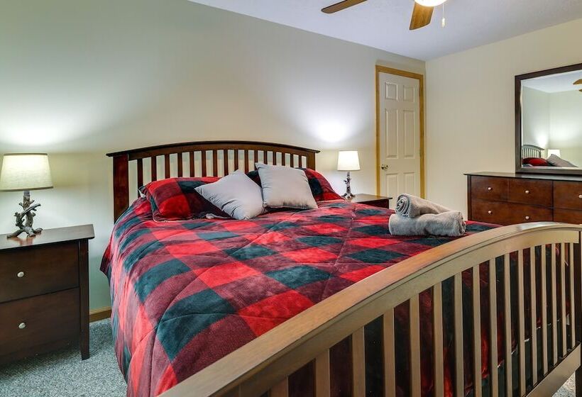 Hot Tub & Game Room: Cozy Big Bass Lake Home!