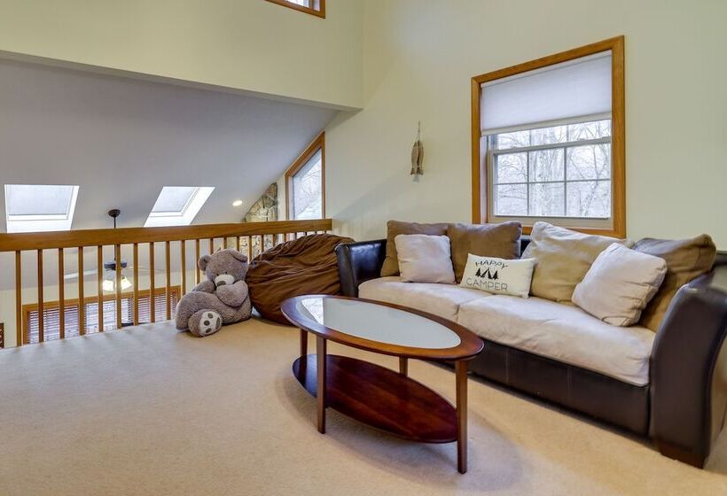 Hot Tub & Game Room: Cozy Big Bass Lake Home!