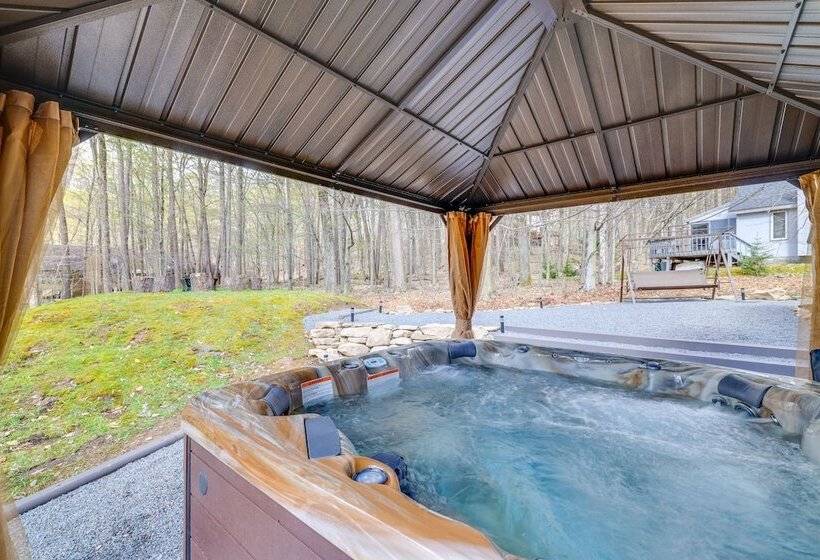 Hot Tub & Game Room: Cozy Big Bass Lake Home!