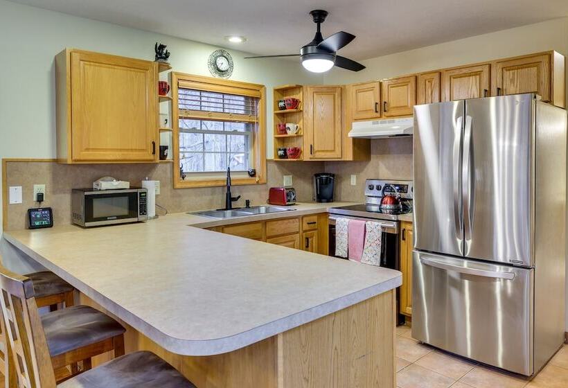 Hot Tub & Game Room: Cozy Big Bass Lake Home!