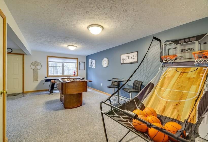 Hot Tub & Game Room: Cozy Big Bass Lake Home!