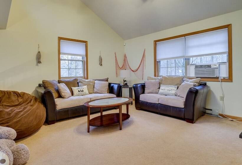 Hot Tub & Game Room: Cozy Big Bass Lake Home!