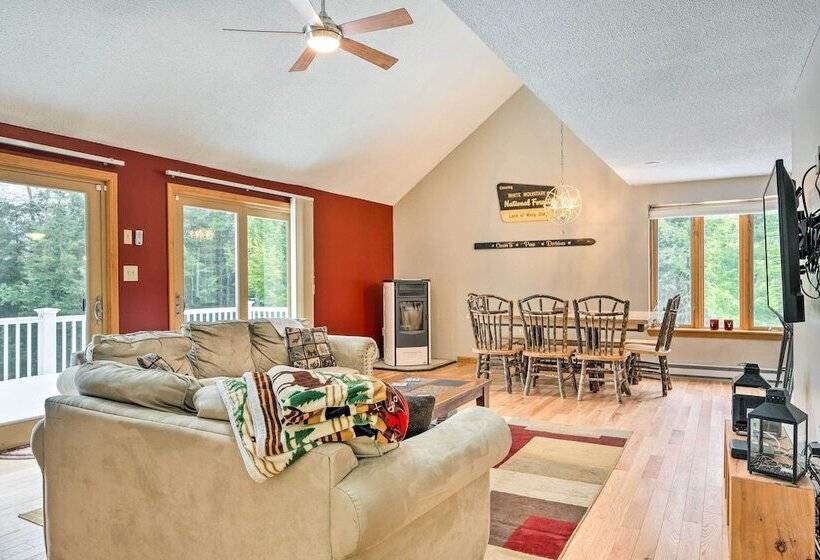 Mountain View House In Campton Close To Skiing!