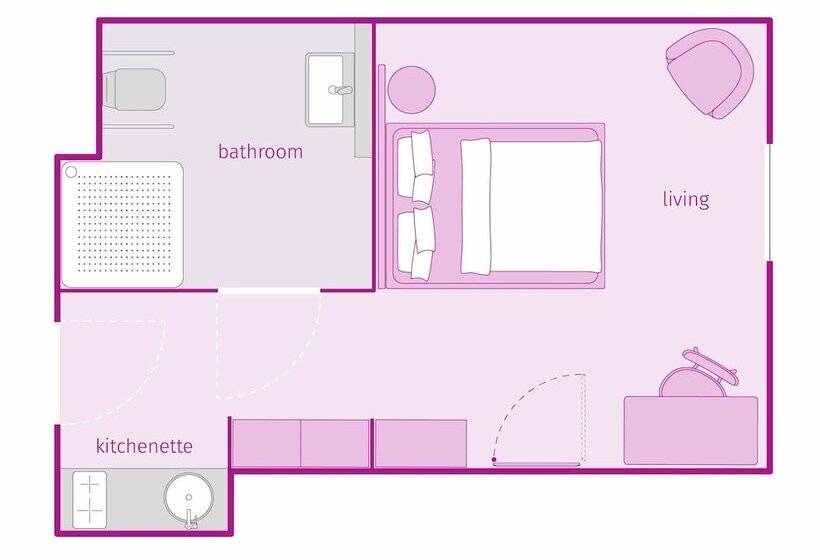 בית מלון כפרי Smartments Connect Frankfurt City Ost