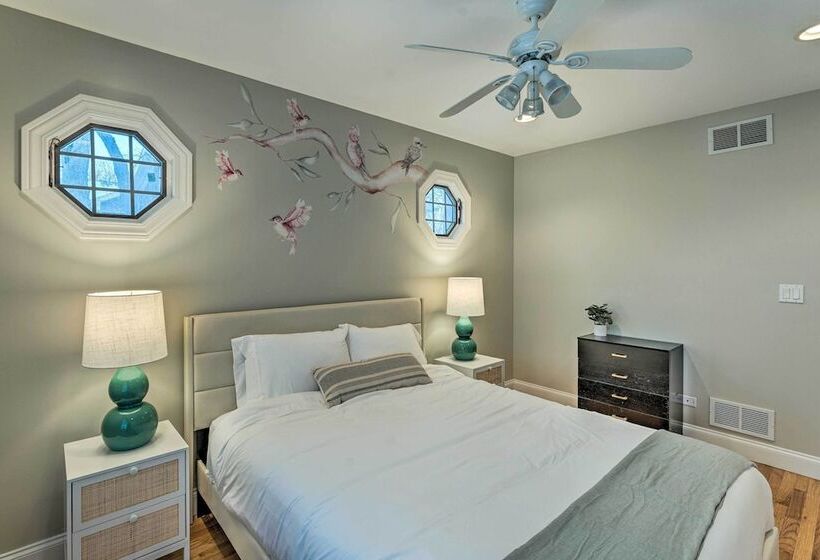 Lakefront Genoa City Home W/ Private Beach