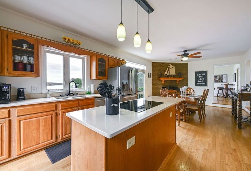 Dock & Kayaks: Lakefront Roanoke Rapids Home