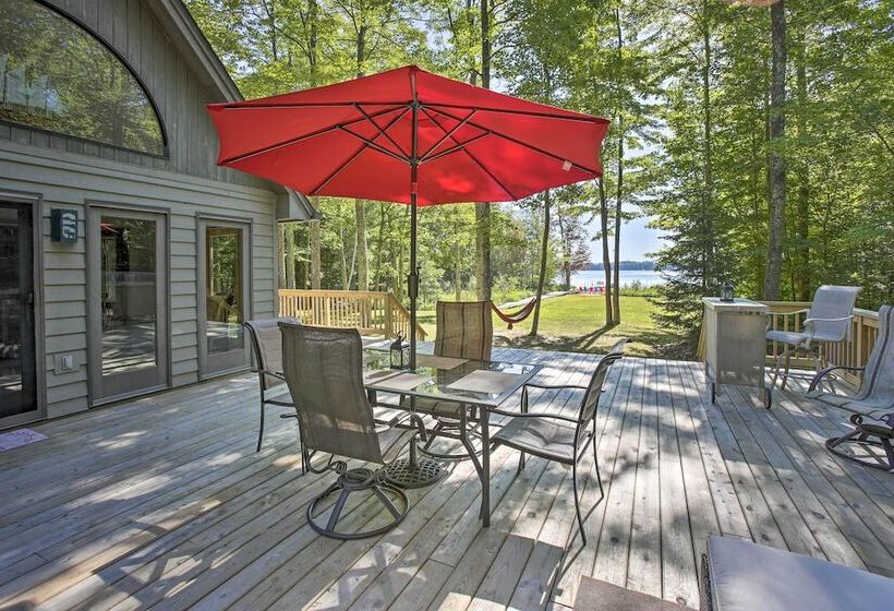 Interlochen Home On Green Lake W/ Dock & Beach!
