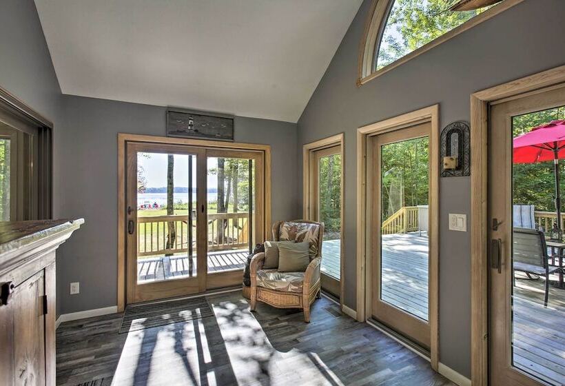 Interlochen Home On Green Lake W/ Dock & Beach!