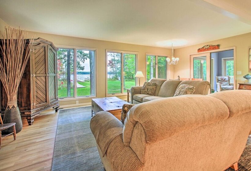 Interlochen Home On Green Lake W/ Dock & Beach!
