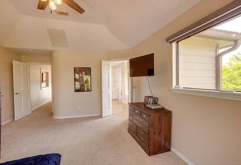 Lakefront Montgomery Home: Boat Cleats & Game Room