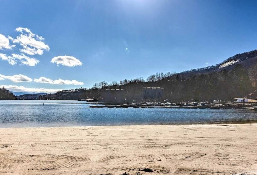 Luxe Rumbling Bald Home W/ Deck & Mountain View