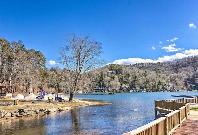 Luxe Rumbling Bald Home W/ Deck & Mountain View