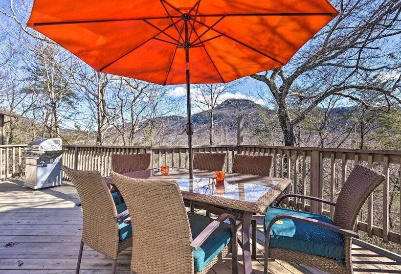 Luxe Rumbling Bald Home W/ Deck & Mountain View