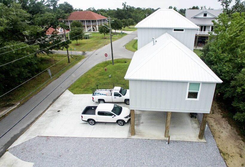 Modern Waveland Home W/ Deck   Walk To The Beach!