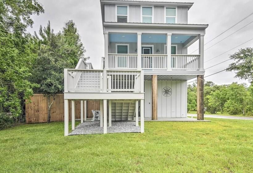Modern Waveland Home W/ Deck   Walk To The Beach!
