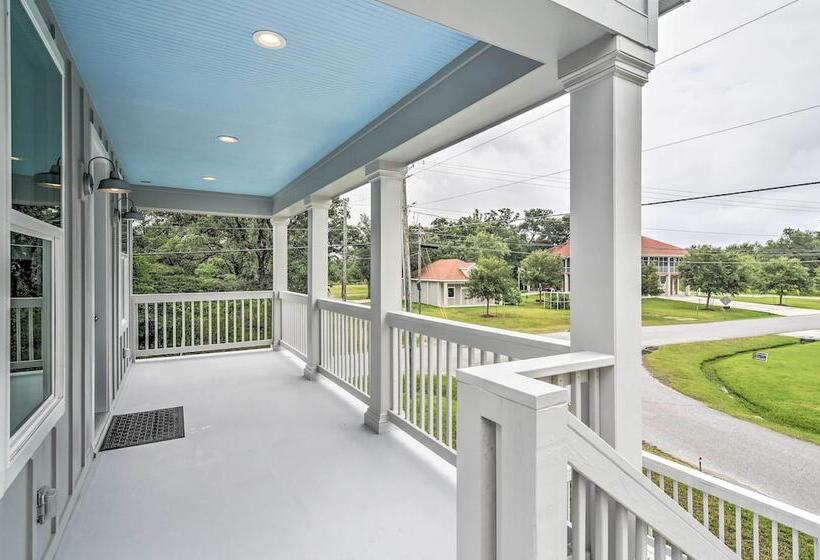 Modern Waveland Home W/ Deck   Walk To The Beach!