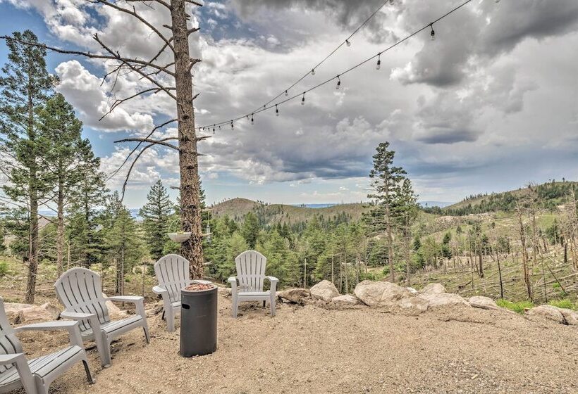 14 Mi To Ski Apache: Mountaintop Cabin W/ View