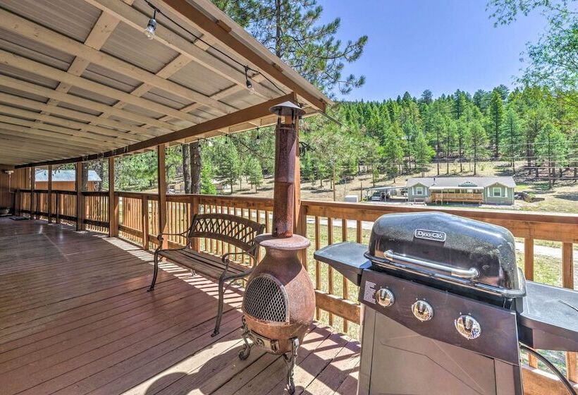 Quiet Cloudcroft Cabin W/ Porch + Gas Grill!