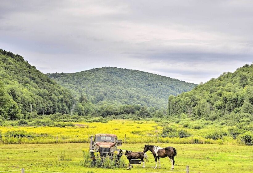 Rustic Roxbury Ski Farmhouse With Trails!