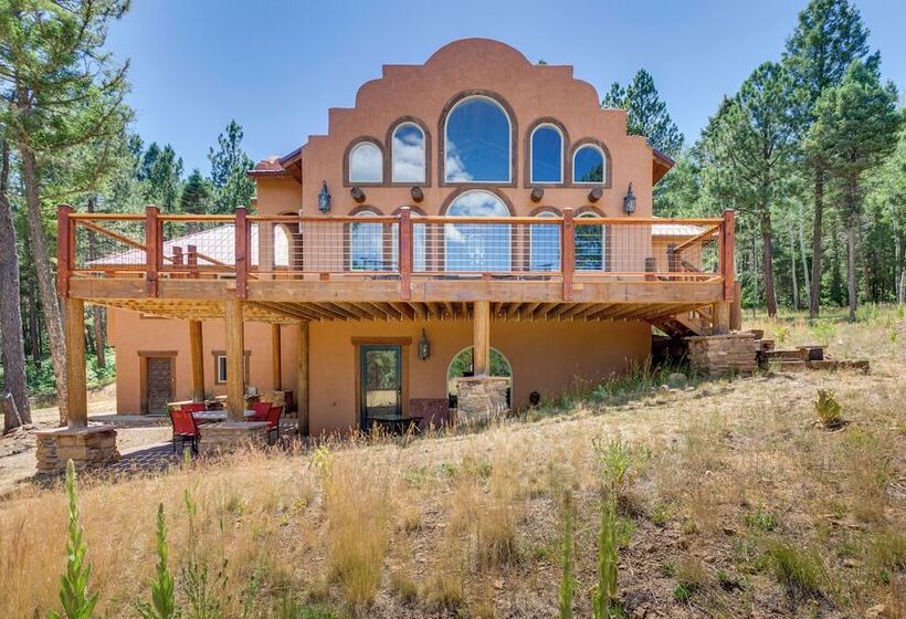 Southwestern Angel Fire Abode W/ Game Room